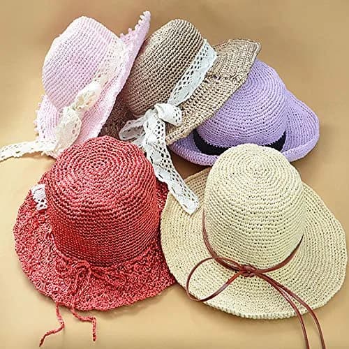 Rayon Crochet Raffia Yarn Natural Cotton Light Pink Summer Sun Hat & Beach Bag Yarn | 280m (306yd) thumbnail 7