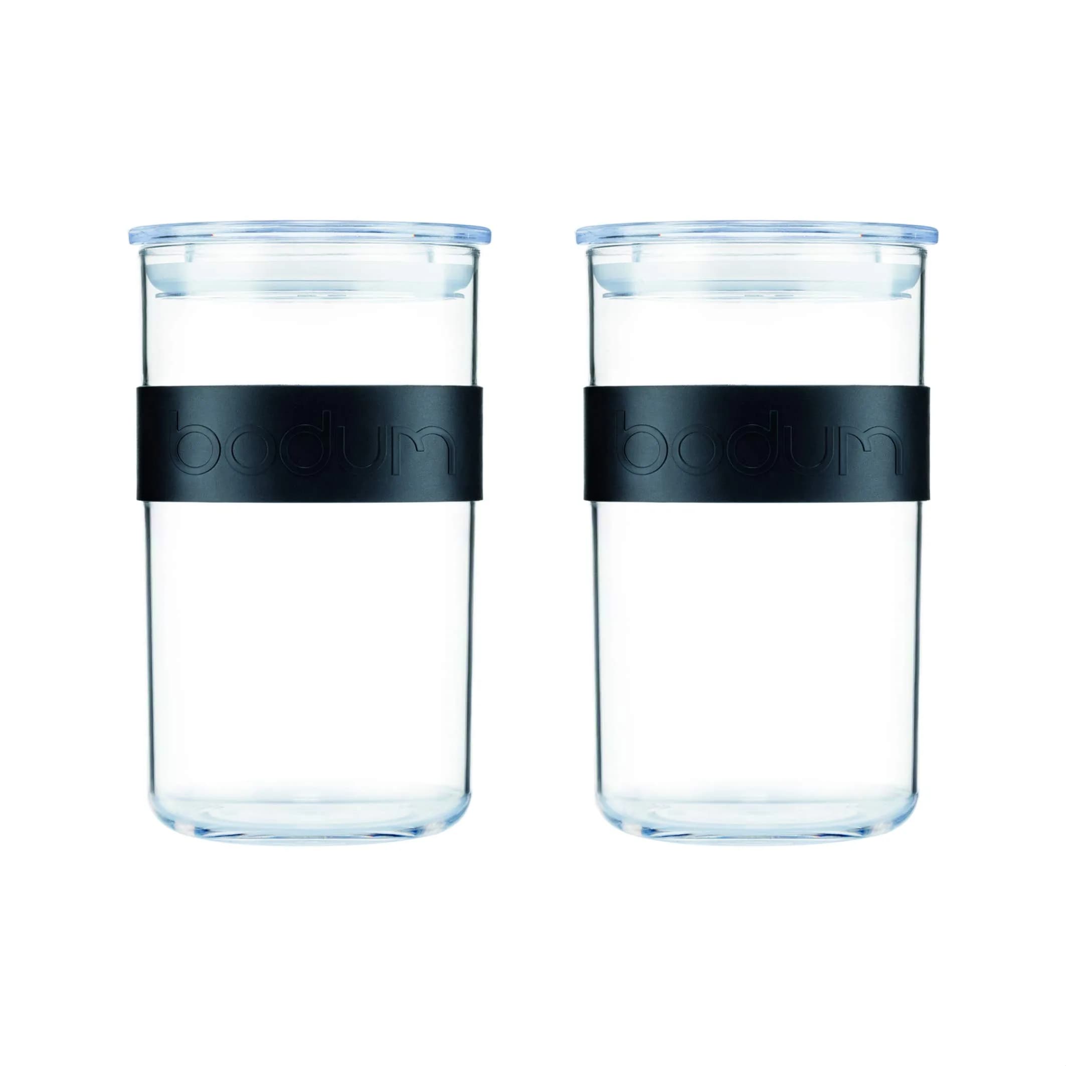 Bodum Presso Storage Jar Black 1 L (1000 ml) | BPA-Free Plastic for Dry Goods - main product image