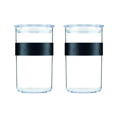 Bodum Presso Storage Jar Black 1 L (1000 ml) | BPA-Free Plastic for Dry Goods thumbnail 1