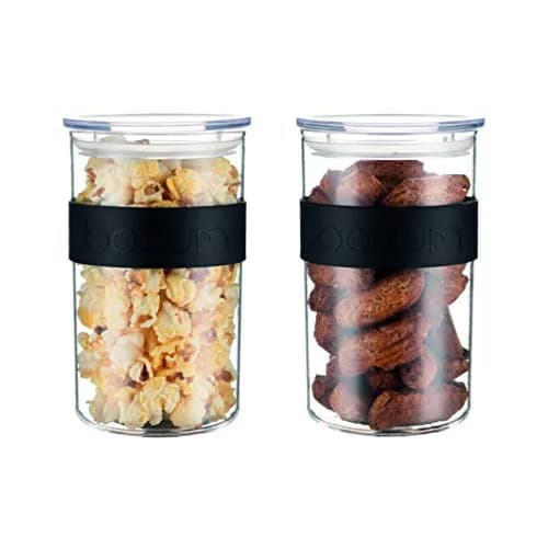 Bodum Presso Storage Jar Black 1 L (1000 ml) | BPA-Free Plastic for Dry Goods thumbnail 3