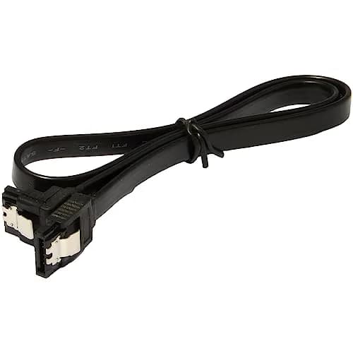 JacobsParts SATA Cable 5 Pack 18 Inch SATA III 6Gbps Right Angle Locking Latch Black thumbnail 6