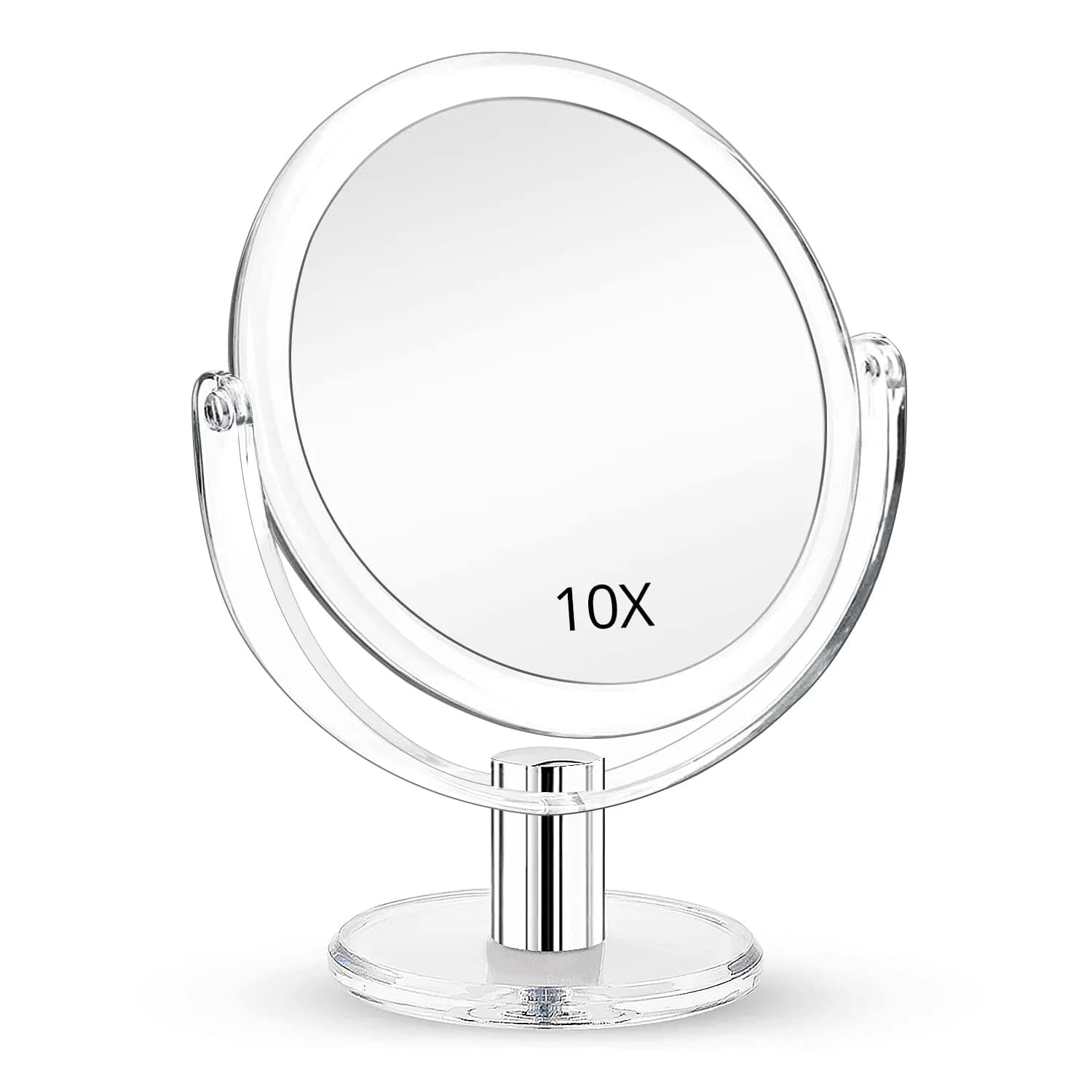 Fabuday Magnifying Makeup Mirror 10x Magnification | 16.3 cm (6.4 in) Double-Sided Tabletop Vanity Mirror - main product image