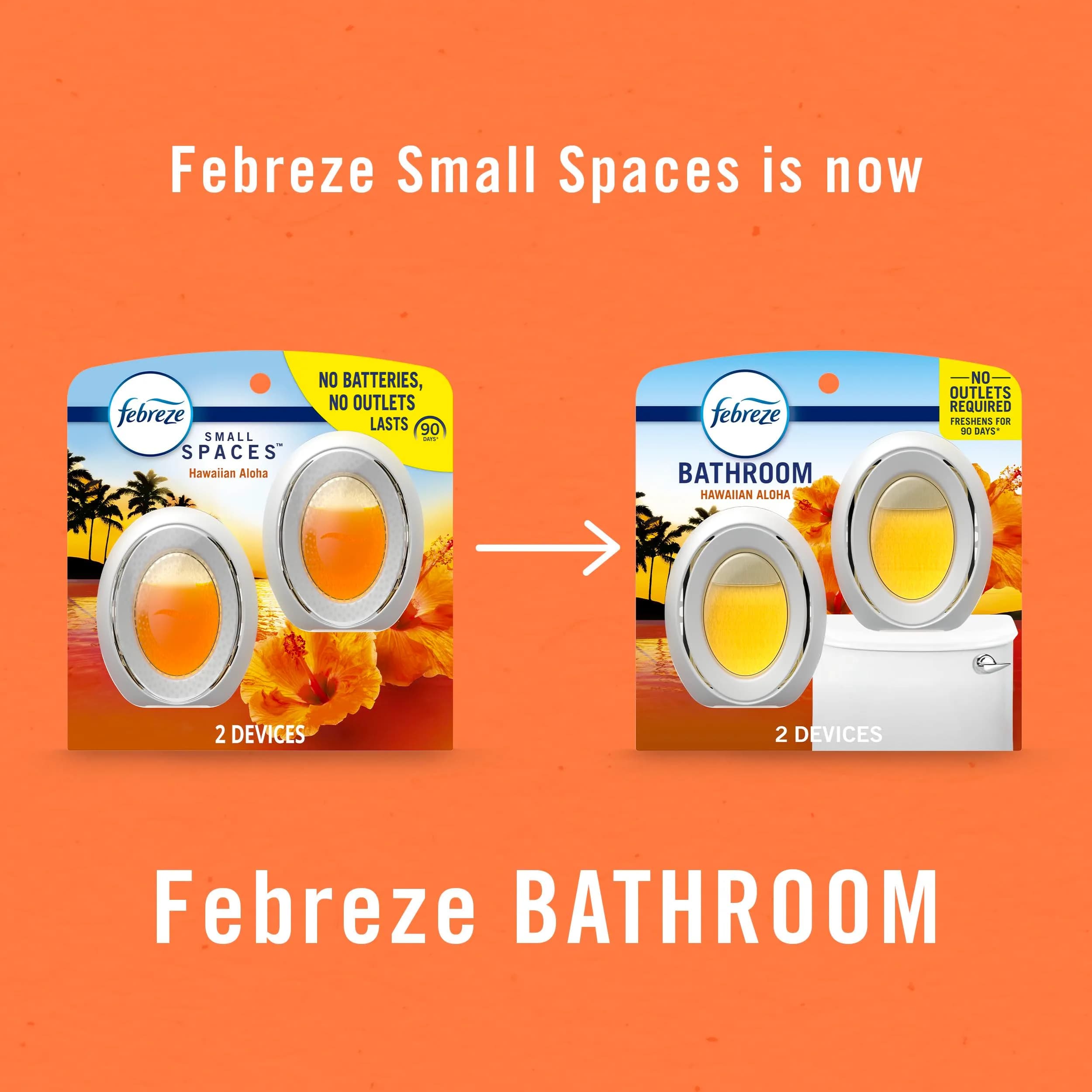 Febreze Small Spaces Air Freshener Hawaiian Aloha Scent, 2 Count | Odor Fighting Plug In Alternative for Bathrooms, Closets, and Small Rooms - view 9