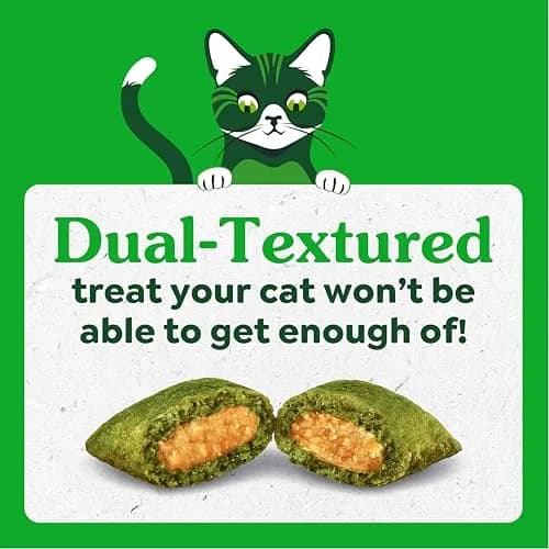 Greenies Feline Smartbites Skin & Fur Health Cat Treats, Chicken, 4.6 oz (130 g) | Vet-Designed with Omega-3s for Healthy Skin thumbnail 5