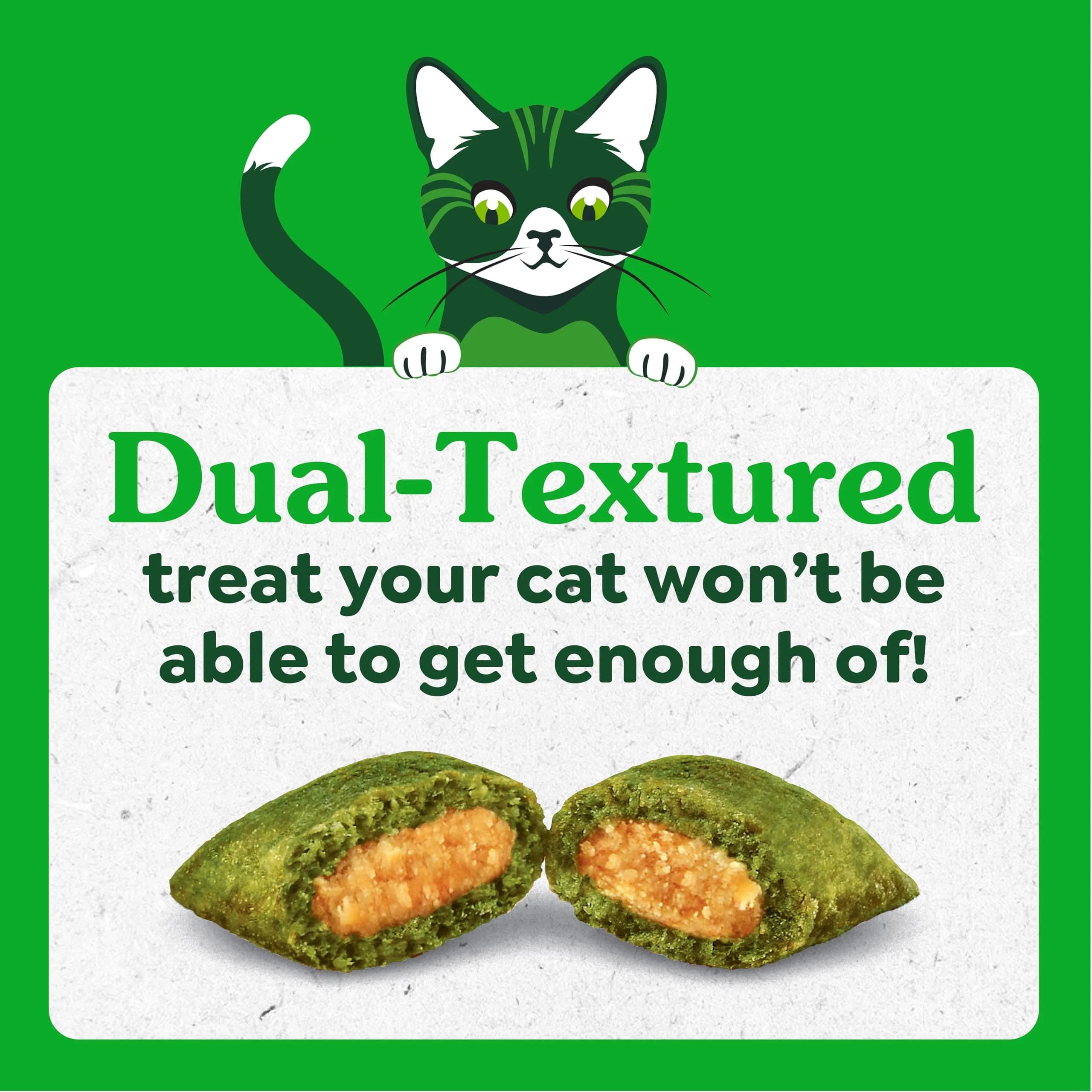 Greenies Feline Smartbites Skin & Fur Health Cat Treats, Chicken, 4.6 oz (130 g) | Vet-Designed with Omega-3s for Healthy Skin - view 5