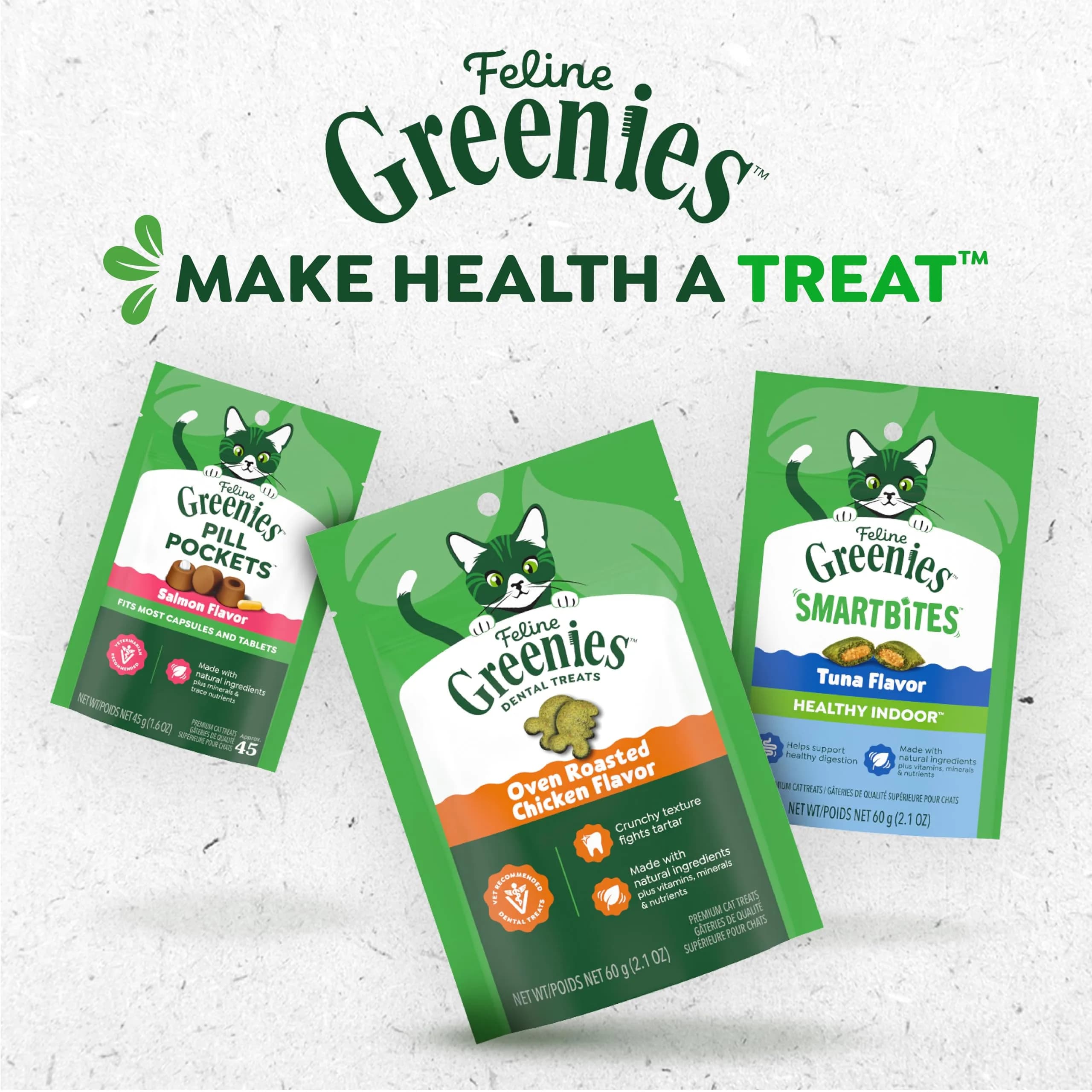 Greenies Feline Smartbites Skin & Fur Health Cat Treats, Chicken, 4.6 oz (130 g) | Vet-Designed with Omega-3s for Healthy Skin - view 9
