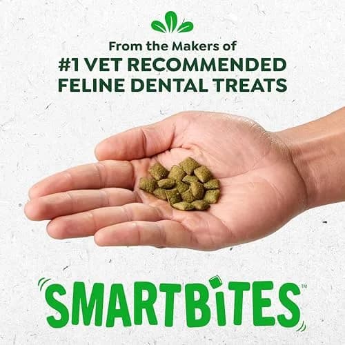 Greenies Feline Smartbites Skin & Fur Health Cat Treats, Chicken, 4.6 oz (130 g) | Vet-Designed with Omega-3s for Healthy Skin thumbnail 3