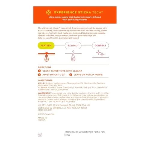 ZitSticka Killa Kit Microdart Pimple Patch for Face, 8 Count | Fast-Acting, Deep Zits thumbnail 8