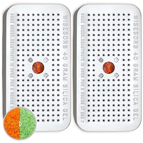 Wisesorb Gel Dehumidifier 40g | Reusable Silica Gel Canisters for Storage & Moisture Control thumbnail 1