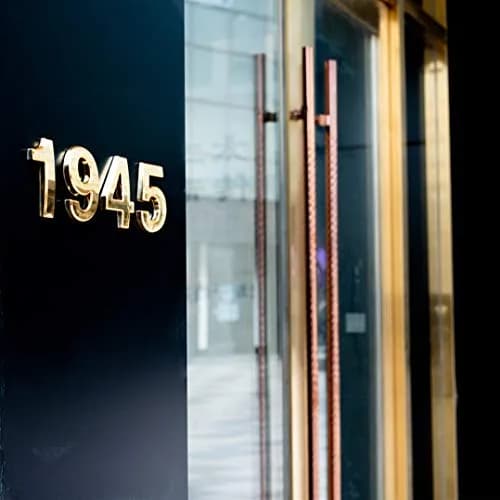 HopeWan Gold Signage Signage in India | Raised 3D Door Numbers 2-3/4IN High thumbnail 6
