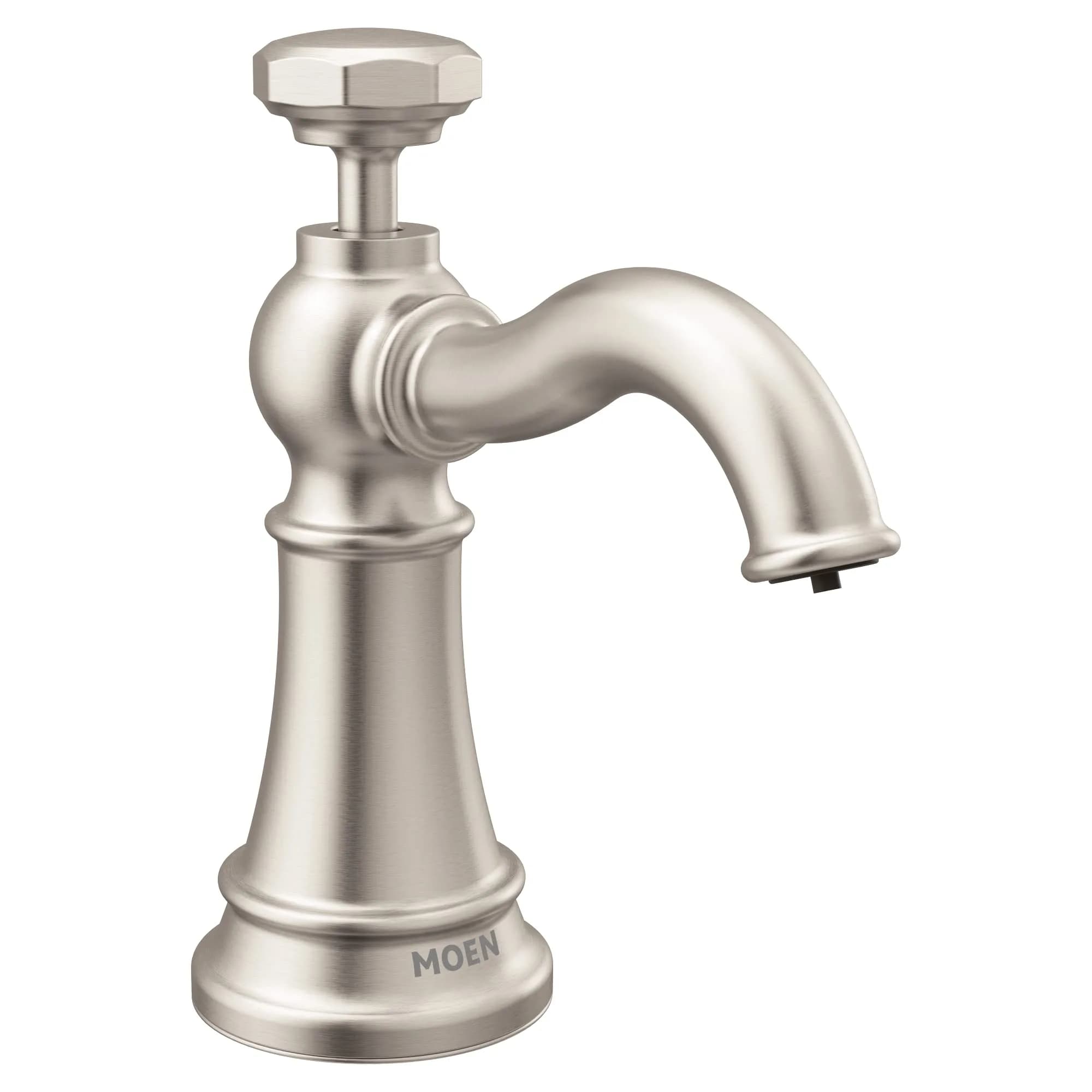 Moen S3955SRS Paterson Deck Mounted Kitchen Soap Dispenser 18oz Spot Resist Stainless | Modern, Durable & Hassle-Free