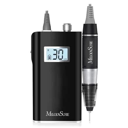 MelodySusie Nail Drill SC320H | Rechargeable, 30,000 RPM, Cordless, 10-14h Runtime, LED Display, Low Heat, Nail Polishing thumbnail 1