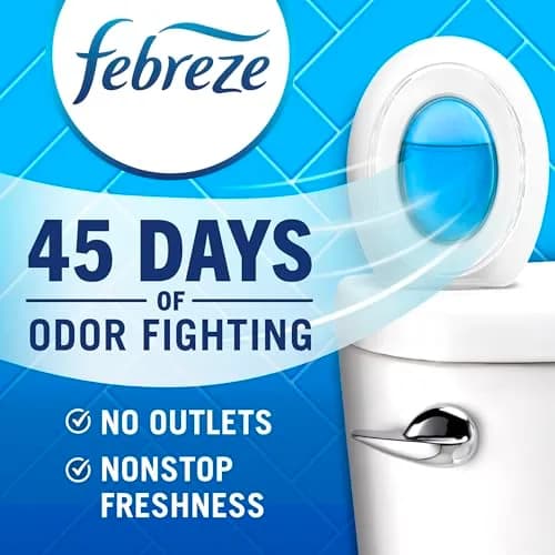 Febreze Small Spaces Air Freshener Linen & Sky Scent 2 Count | Odor Fighting Plug In Alternative for Bathrooms & Closets thumbnail 2