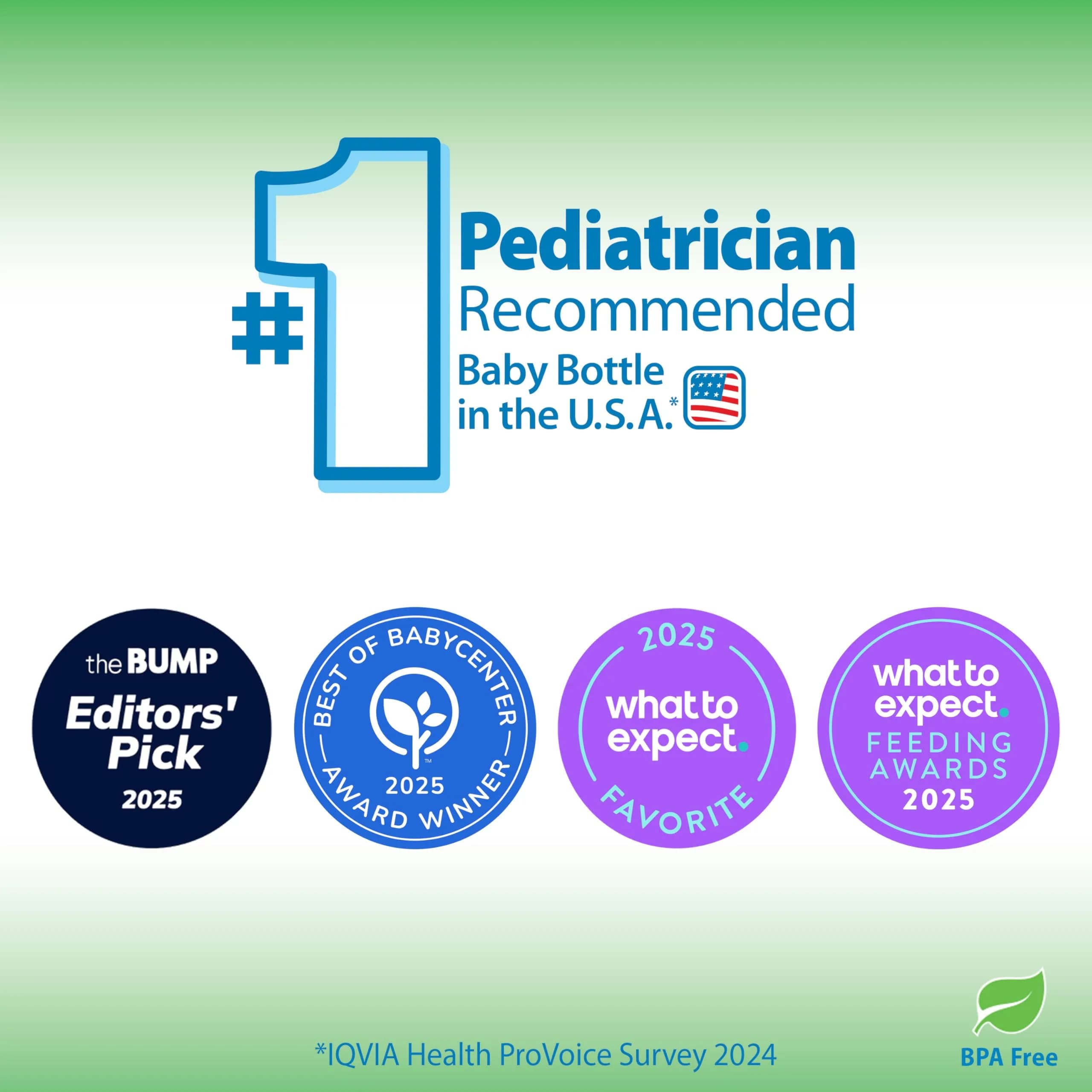 Dr. Brown's Natural Flow Options+ Wide-Neck Glass Baby Bottle 270ml (9 oz) | Clinically Proven Anti-Colic - view 3