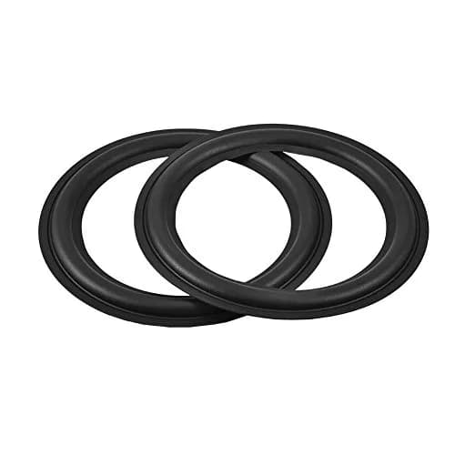 Tihebeyan 2PCS 8 Inch Rubber Speaker Loudspeaker Surround Repair Parts | Durable Rubber Woofer for DIY Speaker Repair thumbnail 8
