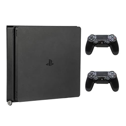 HumanCentric PS4 Slim Wall Mount with Controller Bundle & VESA Mount - Black | Steel Construction, Minimalist Design thumbnail 1