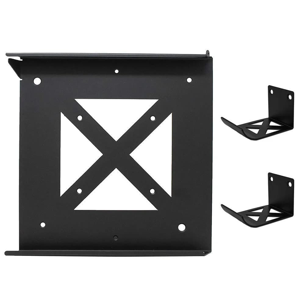 HumanCentric PS4 Slim Wall Mount with Controller Bundle & VESA Mount - Black | Steel Construction, Minimalist Design - view 2