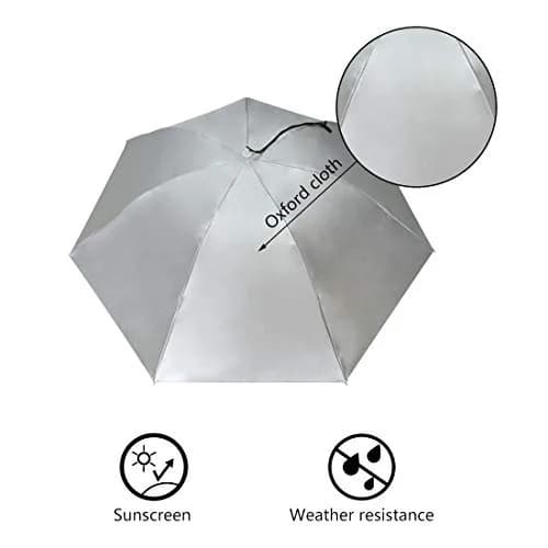 NEW-Vi Fishing Umbrella Hat Silver/Blue (Single Layer) 95cm (37.4") | Hands-Free Sun & Rain Protection thumbnail 4