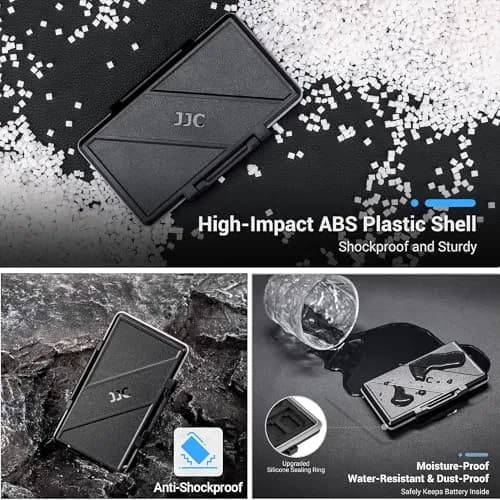 JJC 36-Slot Memory Card Case for 24 Micro SD & 12 SD Cards | Water-Resistant & Anti-Shock thumbnail 4
