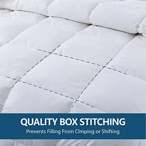 Cozynight White Comforter Full 82"x86" | All-Season Lightweight Breathable Reversible Comforter thumbnail 4