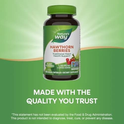 Nature's Way Herbal Hawthorn Berries 2 Pack | Traditional Heart Support, Vegan Capsules thumbnail 5