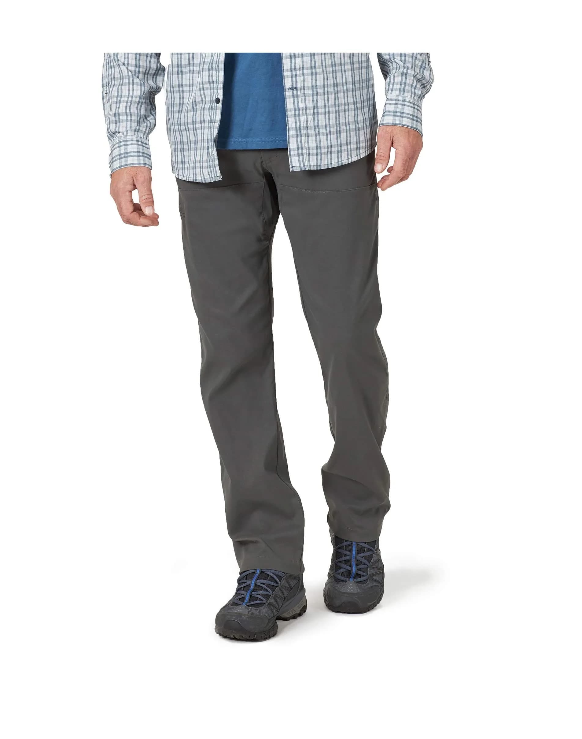 ATG by Wrangler Men's Synthetic Utility Pant, Sea Turtle 34W x 30L | Water-Repellent, Quick-Dry Outdoor Pant — Dark Shadow