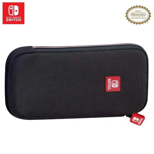 Game Traveler Deluxe Licensed Travel Case for Nintendo Switch OLED, Switch & Lite | Ballistic Nylon, Viewing Stand & Bonus Game Cases thumbnail 1