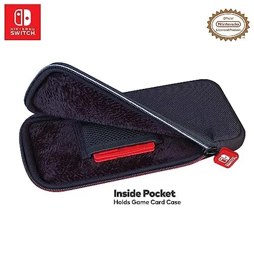 Game Traveler Deluxe Licensed Travel Case for Nintendo Switch OLED, Switch & Lite | Ballistic Nylon, Viewing Stand & Bonus Game Cases thumbnail 4
