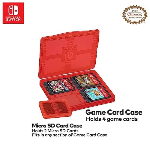 Game Traveler Deluxe Licensed Travel Case for Nintendo Switch OLED, Switch & Lite | Ballistic Nylon, Viewing Stand & Bonus Game Cases thumbnail 5