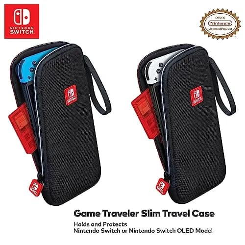 Game Traveler Deluxe Licensed Travel Case for Nintendo Switch OLED, Switch & Lite | Ballistic Nylon, Viewing Stand & Bonus Game Cases thumbnail 3
