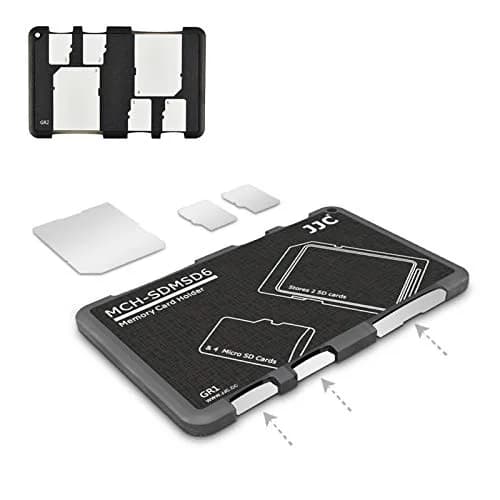 JJC 6-Slot SD Micro SD Card Case Organizer | Credit Card Size, Ultra-Thin, Lightweight thumbnail 1