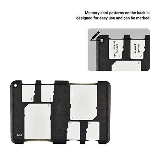 JJC 6-Slot SD Micro SD Card Case Organizer | Credit Card Size, Ultra-Thin, Lightweight thumbnail 3
