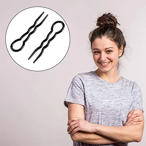 WILLBOND 48 Pieces Plastic U Shaped Hair Pins, Spiral Grip for Women | Durable, Lightweight Hair Styling Tools thumbnail 5