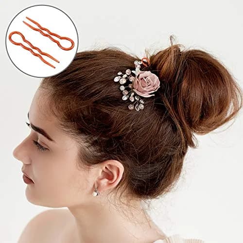 WILLBOND 48 Pieces Plastic U Shaped Hair Pins, Spiral Grip for Women | Durable, Lightweight Hair Styling Tools thumbnail 7