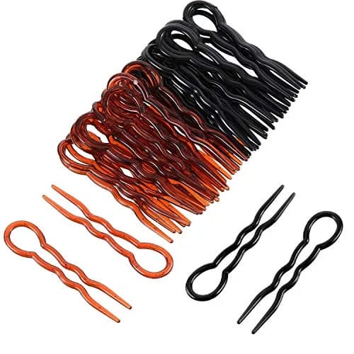WILLBOND 48 Pieces Plastic U Shaped Hair Pins, Spiral Grip for Women | Durable, Lightweight Hair Styling Tools thumbnail 3