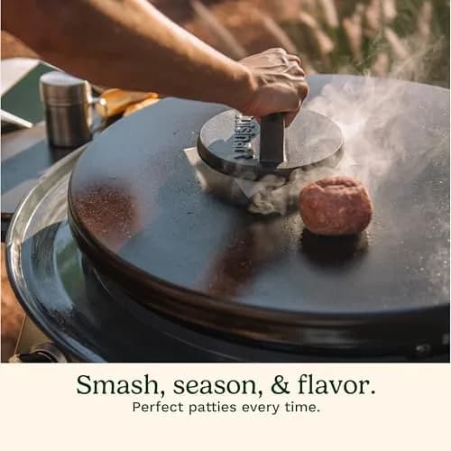 Cuisinart Smash Burger Press Cast Iron 6.5" | Crispy Juicy Smash Burgers thumbnail 5