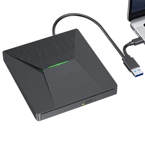 MthsTec External Blu-ray Burner Drive with USB 3.0 & Type-C | 6X BD Write Speed, 8X DVD Write Speed thumbnail 1