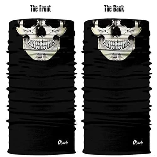 Obacle Skull Mask Bandana Half Face Mask 3D Tube Balaclava 25cm (9.8in) | Breathable Sun Protection for Outdoor Sports thumbnail 3