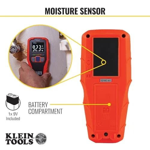 Klein Tools ET140 Pinless Moisture Meter | 19 mm (3/4-Inch) Depth Detection thumbnail 5
