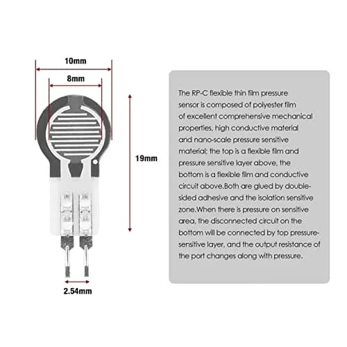 Walfront Pressure Sensor 20g-2Kg | Thin Film Force Sensitive Resistor for Industrial & Medical Use thumbnail 6