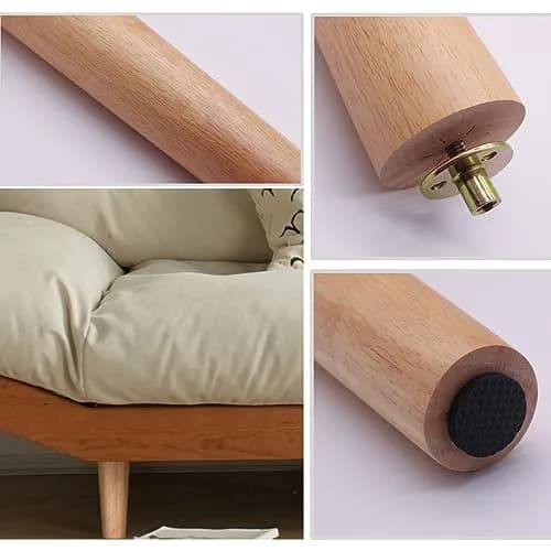 WEICHUAN Solid Wood Replacement Furniture Sofa Couch Legs 8 inch | Heavy Duty Support thumbnail 4