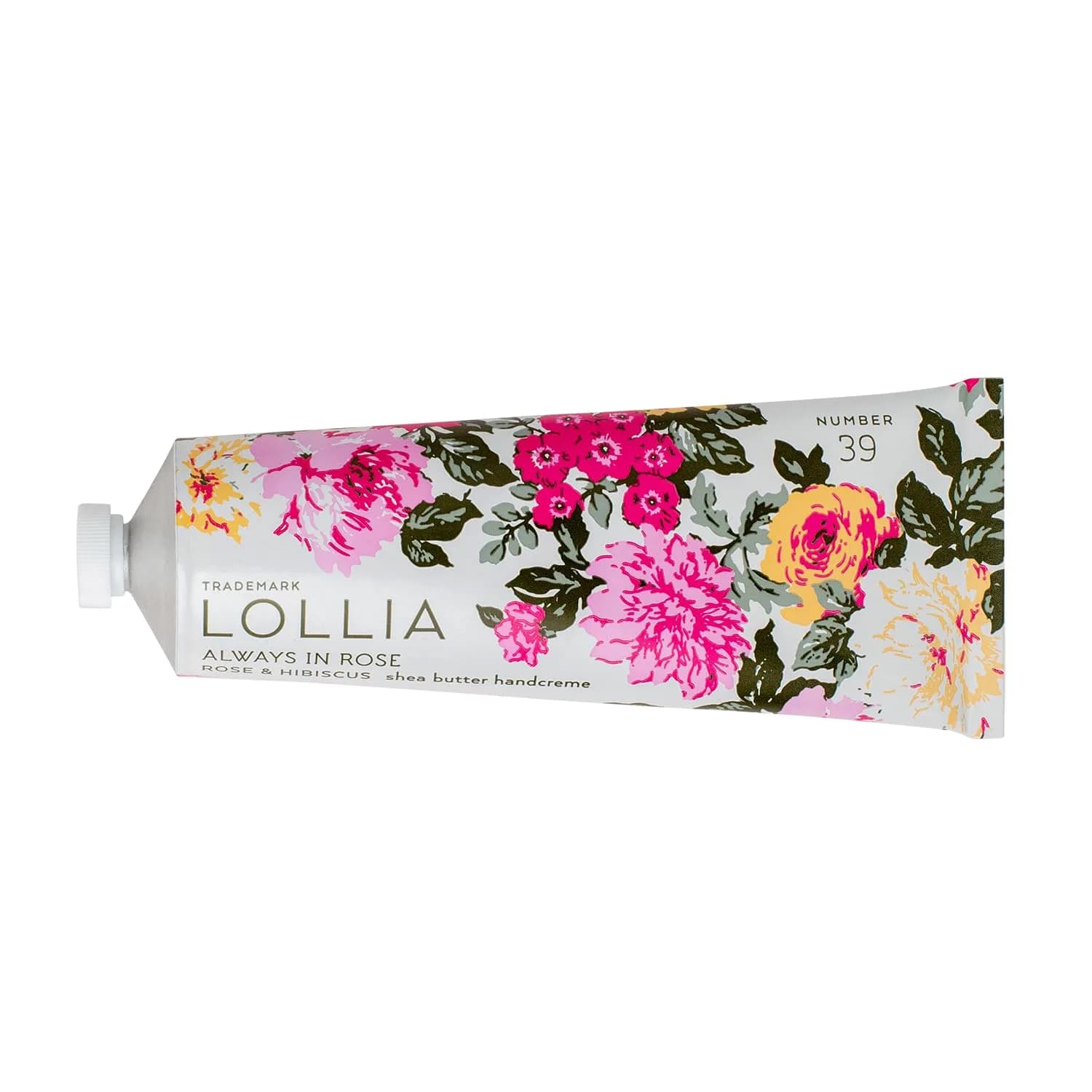 LOLLIA Always in Rose Hand Cream 4 oz | Shea & Cocoa Butter Moisturizer for Dry Hands