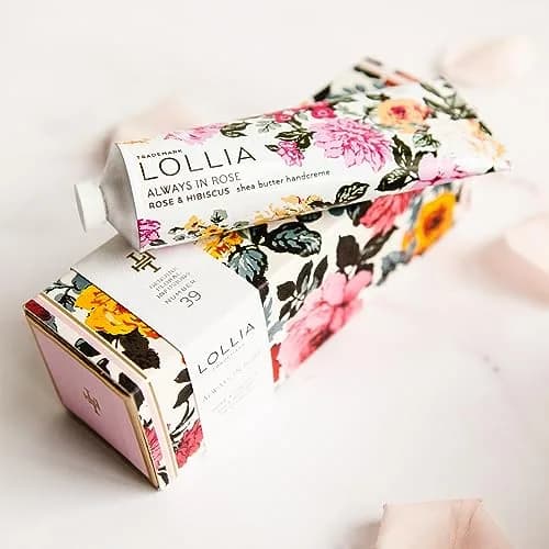 LOLLIA Always in Rose Hand Cream 4 oz | Shea & Cocoa Butter Moisturizer for Dry Hands thumbnail 2