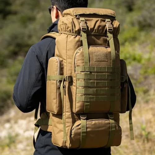 W WINTMING 70L Hiking Backpack for Men | Military Rucksack with Molle System & Expandable Capacity thumbnail 8