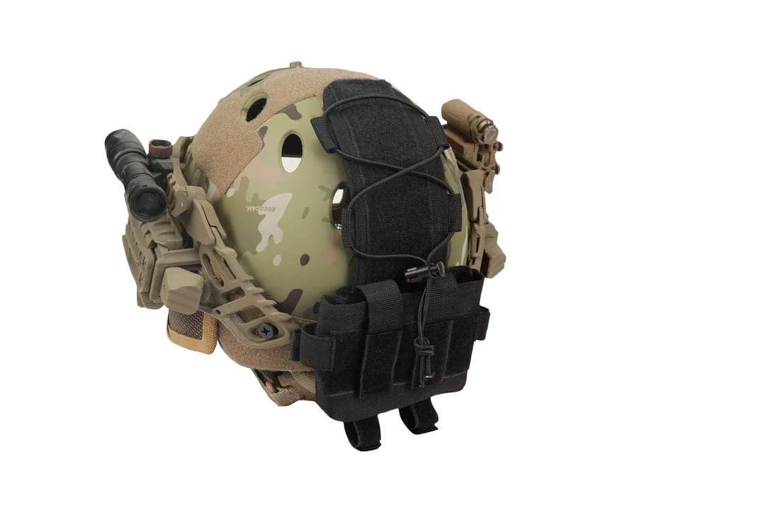 WOLF SLAVES Helmet Battery Pouch MK2 600D Nylon | Tactical Helmet Battery Bag for Shooting & Cycling