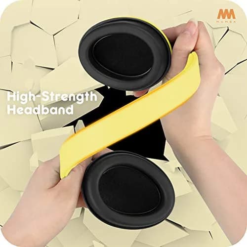 Mumba Baby Earmuffs for Infants & Toddlers, Ages 3 Months-3 Years, Yellow | Noise Cancelling Headphones with 31dB NRR thumbnail 7