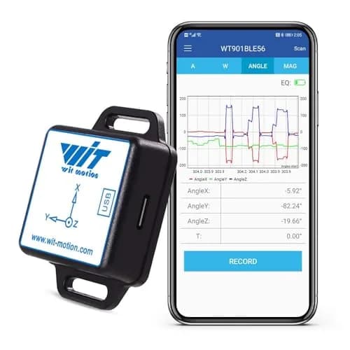 WITMOTION WT901BLECL 9-Axis IMU Sensor 51.5mm x 36.1mm x 15mm | Bluetooth 5.0 Accelerometer Inclinometer with Kalman Filter thumbnail 1