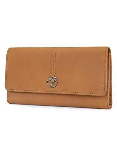Timberland Women's Leather RFID Flap Wallet Clutch Organizer 19.7cm (7.75") | Secure Card Holder for India thumbnail 1