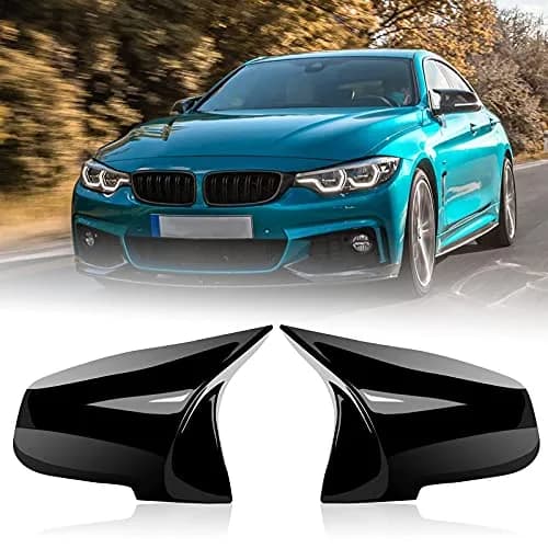 TEANTECH Glossy Black Replacement Mirror Covers Pair for BMW F20-F87 M2 X1 E84 | 29cm x 16.5cm (11.4" x 6.5") thumbnail 5