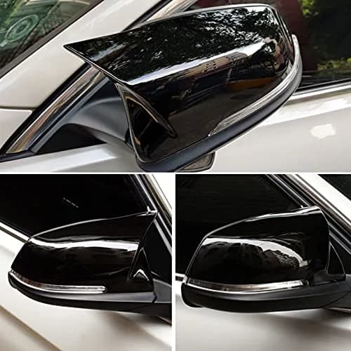 TEANTECH Glossy Black Replacement Mirror Covers Pair for BMW F20-F87 M2 X1 E84 | 29cm x 16.5cm (11.4" x 6.5") thumbnail 8